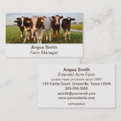 Carte de visite du boucher fermier modifiable (Devant / Derrière)
