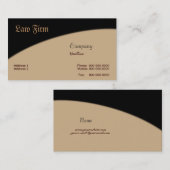 Carte de visite du cabinet d'avocats (Devant / Derrière)