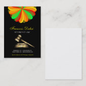 Carte de visite du cabinet d'avocats Gavel (Devant / Derrière)