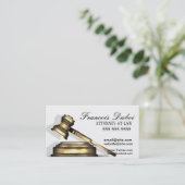 Carte de visite du cabinet d'avocats Gavel (Debout devant)