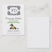 Carte de visite du cabinet d'avocats Gavel (Devant / Derrière)