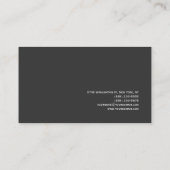 Carte de visite du cabinet d'avocats Monogramme mo (Dos)