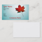 carte de visite du Canada (Devant / Derrière)