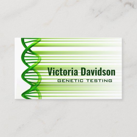 Carte de visite du Centre de tests génétiques/RPD (Devant)