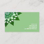 Carte de visite du centre de yoga (Dos)