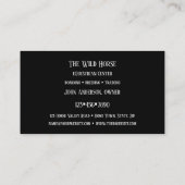 Carte de visite du Centre d'entraînement équestre  (Dos)