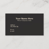 Carte de visite du cerveau (Dos)