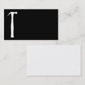 Carte de visite du charpentier 7 (Devant / Derrière)