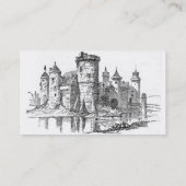 Carte de visite du château médiéval (Dos)