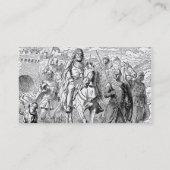 Carte de visite du Chevalier médiéval (Dos)