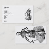 Carte de visite du Chevalier médiéval (Devant / Derrière)