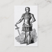 Carte de visite du Chevalier médiéval (Dos)