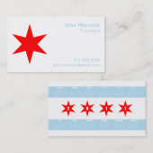 Carte de visite du Chicago Flag avec calendrier 20 (Devant / Derrière)