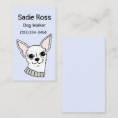 Carte de visite du Chihuahua (Devant / Derrière)