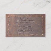 Carte de visite du chirurgien en plastique en cuir (Dos)