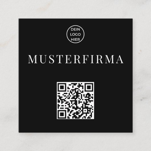 Carte de visite du code QR (Devant)