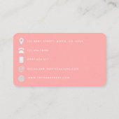 Carte de visite du code QR de Coiffeur afro-améric (Dos)