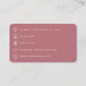 Carte de visite du code QR de Coiffeur afro-améric (Dos)