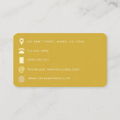 Carte de visite du code QR de Coiffeur afro-améric (Dos)