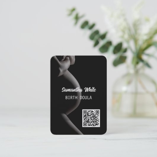 Carte de visite du code QR de Doula (Debout devant)