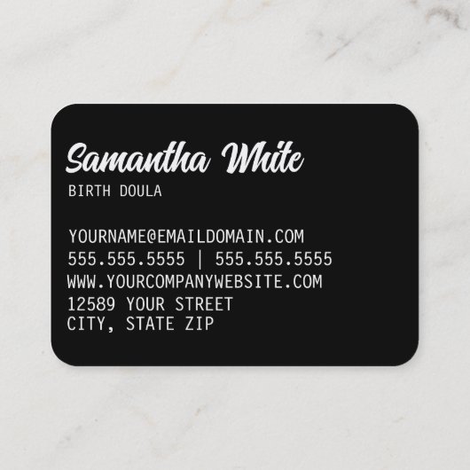 Carte de visite du code QR de Doula (Dos)