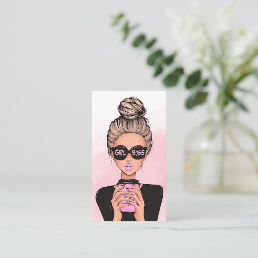 Carte de visite du code QR de la dame du chef (Debout devant)