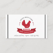 Carte de visite du code QR de la ferme des oeufs d (Devant)