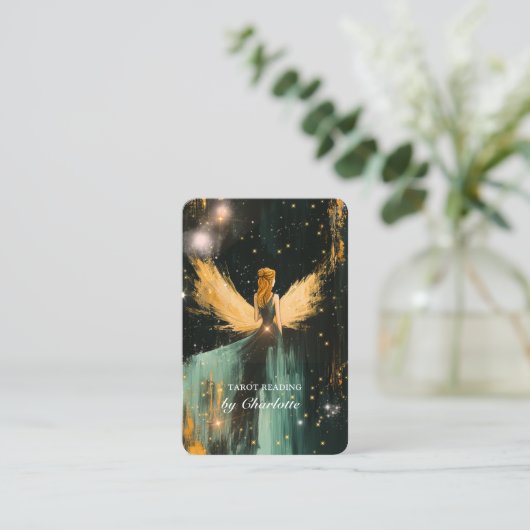 Carte de visite du code QR de Tarot, Wings-Univers (Debout devant)