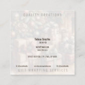 Carte de visite du code QR des fêtes de Noël (Dos)