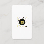 Carte de visite du code QR des médias sociaux (Dos)