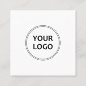 Carte de visite du code QR des médias sociaux (Dos)