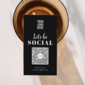 Carte de visite du code QR des médias sociaux