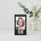 Carte de visite du code qr photo (Debout devant)