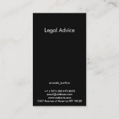 Carte de visite du code qr photo (Dos)