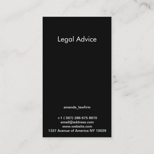 Carte de visite du code qr photo (Dos)