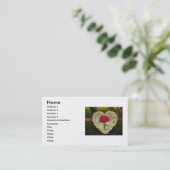Carte de visite du coeur de Red Rose (Debout devant)