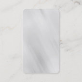 Carte de visite du coin arrondi gris tendance (Dos)