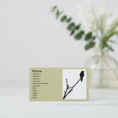 Carte de visite du colibri d'Anna (Debout devant)