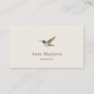 Carte de visite du colibri d'Anna