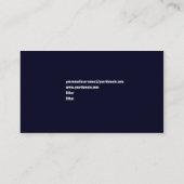 Carte de visite du concept de communication (Dos)