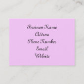 Carte de visite du concepteur de costumes (Dos)