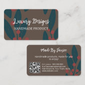 Carte de visite du concepteur de Motifs de surface (Devant / Derrière)