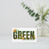 Carte de visite du concepteur de paysage (Debout devant)