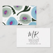 Carte de visite du concepteur de puces d'aquarelle (Devant / Derrière)