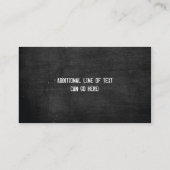 Carte de visite du concepteur de tableau noir (Dos)