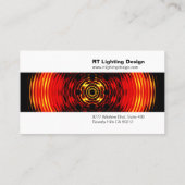 Carte de visite du concepteur d'éclairage (Dos)