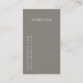 Carte de visite du concepteur d'intérieur (Dos)