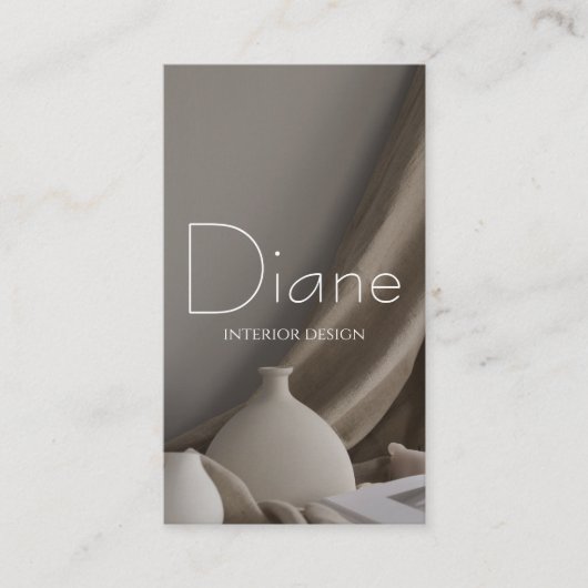 Carte de visite du concepteur d'intérieur (Devant)