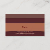 Carte de visite du concepteur d'intérieur (Dos)