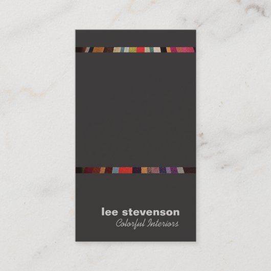 Carte de visite du concepteur d'intérieur (Devant)